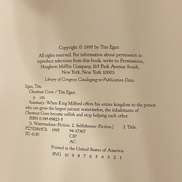 5/$10 Kids Book | Chestnut Cove Illustrated Children’s Book - Picture 10 of 13